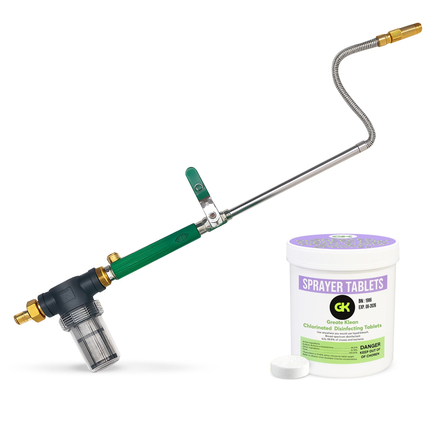 Klean Guard Pro-X Sprayer (Pro-X & 120CT Sprayer Tablets included)